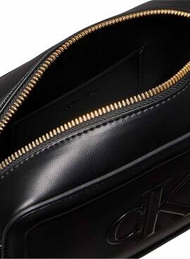 Bolso Calvin Klein Jeans Bold Camera negro para mujer