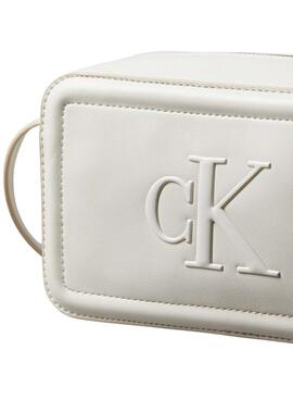 Bolso Calvin Klein Jeans Bold Camera blanco para mujer