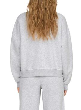 Sudadera Only Best gris para mujer