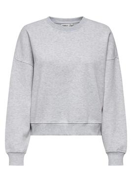 Sudadera Only Best gris para mujer