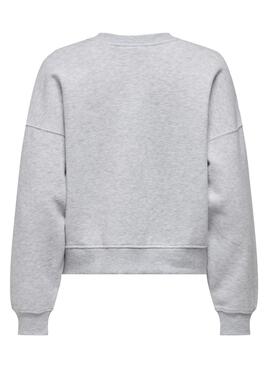 Sudadera Only Best gris para mujer