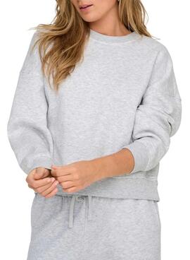 Sudadera Only Best gris para mujer