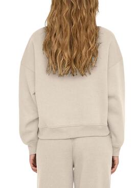 Sudadera Only Best beige para mujer