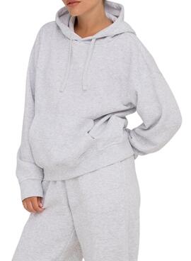 Sudadera Only Best hood gris para mujer