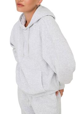 Sudadera Only Best hood gris para mujer