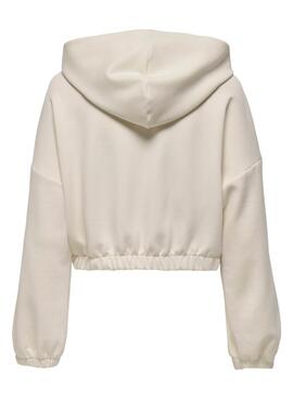 Sudadera Only Scarlett beige para mujer