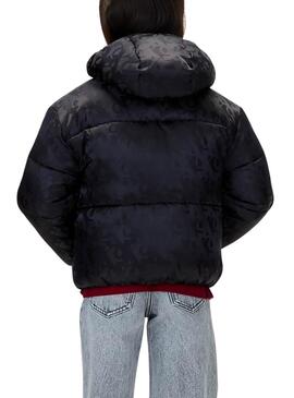 Chaqueta Acolchada Calvin Klein Logos negro niña
