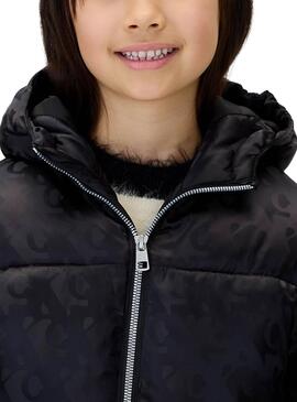 Chaqueta Acolchada Calvin Klein Logos negro niña