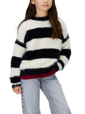 Jersey Calvin Klein rayas blanco y negro para niña