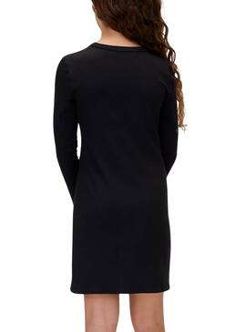 Vestido Calvin Klein bodycon negro para niña