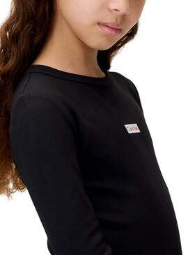 Vestido Calvin Klein bodycon negro para niña