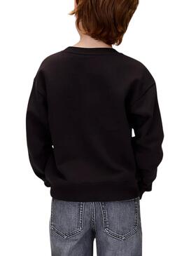 Sudadera Calvin Klein con logo photo negro niño