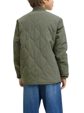 Cazadora Jack and Jones Acolchada Hero verde niño