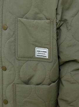 Cazadora Jack and Jones Acolchada Hero verde niño