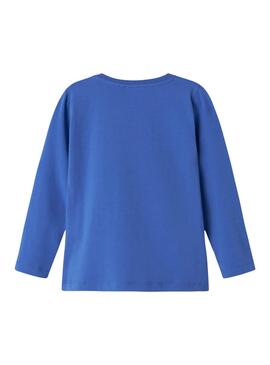 Camiseta Name It Lira azul Love para niña