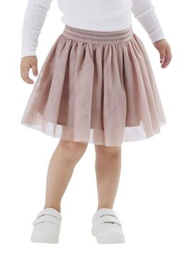Falda Name It Nutulle rosa de tul para niña