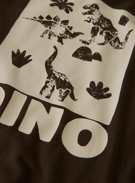 Camiseta Name It Niklaus marrón para niño