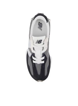 Zapatillas New Balance Kids 327 gris y negro