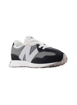 Zapatillas New Balance Kids 327 gris y negro