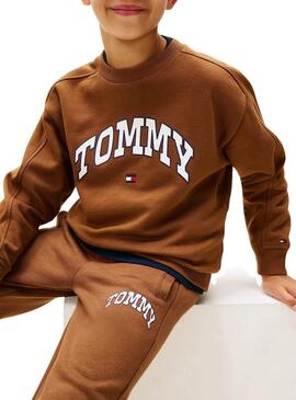 Pantalón de felpa Tommy Hilfiger Varsity para niño