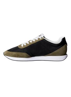 Zapatillas Calvin Klein Jeans Retro Runner negro y verde para hombre