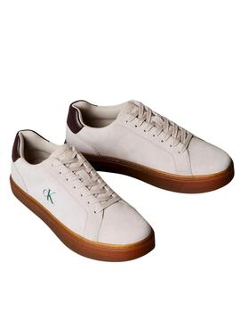 Zapatillas Calvin Klein Jeans Classic Cupsole beige para hombre
