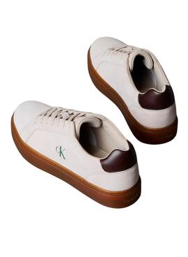Zapatillas Calvin Klein Jeans Classic Cupsole beige para hombre