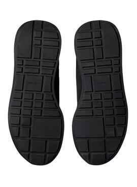 Zapatillas Calvin Klein Jeans Retro Runner negro y verde para mujer