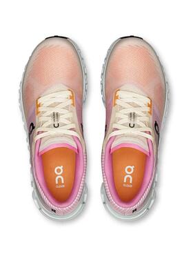 Zapatillas On Cloud 6 rosa y naranja para mujer