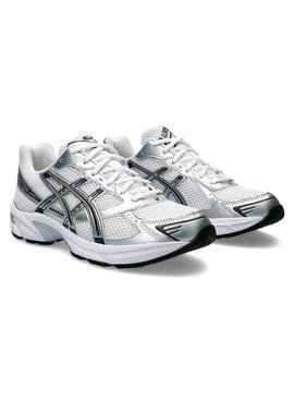 Zapatillas Asics Gel 1130 blanco y plateado para mujer