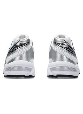 Zapatillas Asics Gel 1130 blanco y plateado para mujer
