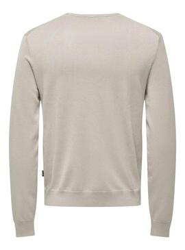 Jersey Only and Sons Wyler beige para hombre