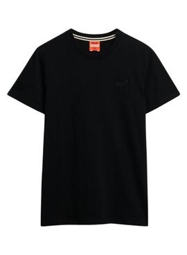 Camiseta Superdry Essential Logo negro para hombre