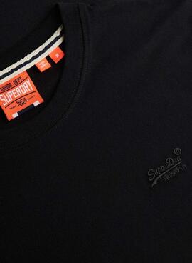 Camiseta Superdry Essential Logo negro para hombre