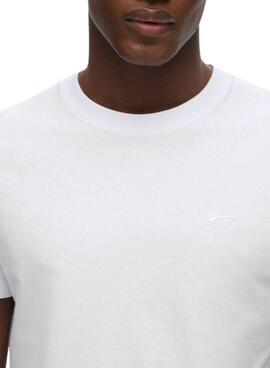 Camiseta Superdry Essential Logo blanco para hombre