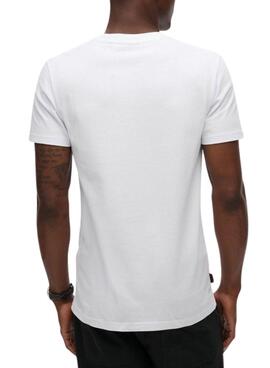 Camiseta Superdry Essential Logo blanco para hombre