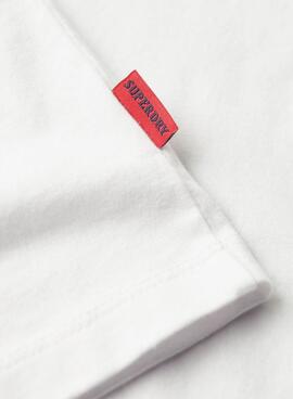 Camiseta Superdry Essential Logo blanco para hombre