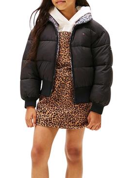 Cazadora Tommy Hilfiger bomber reversible niña