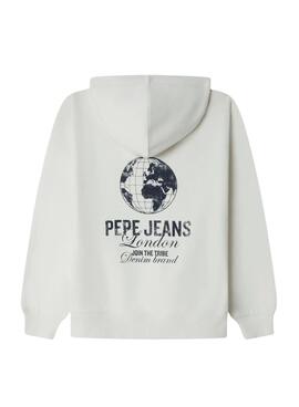 Sudadera Pepe Jeans Iago beige para niño
