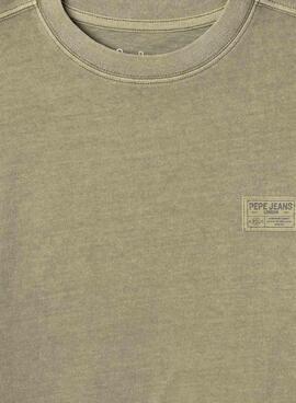 Camiseta Pepe Jeans Telmo verde para niño