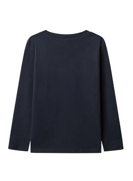 Camiseta Pepe Jeans New Herman logo marino niño
