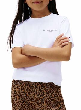 Camiseta Tommy Hilfiger Mini Corp blanco niños