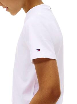 Camiseta Tommy Hilfiger Mini Corp blanco niños