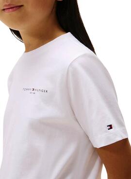 Camiseta Tommy Hilfiger Mini Corp blanco niños