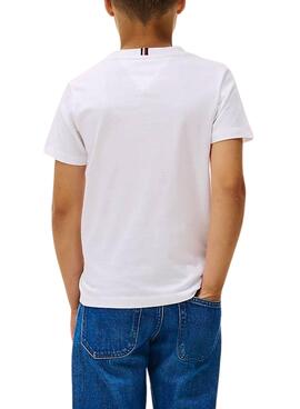 Camiseta Tommy Hilfiger Mini Corp blanco niños
