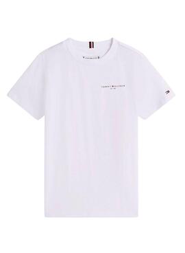 Camiseta Tommy Hilfiger Mini Corp blanco niños