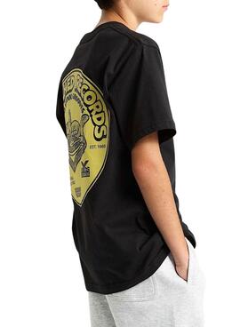 Camiseta Vans Scratched Records negro para niño