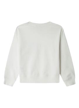 Sudadera Pepe Jeans Alaia blanco para niña