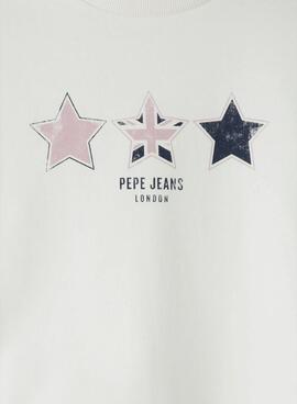 Sudadera Pepe Jeans Alaia blanco para niña