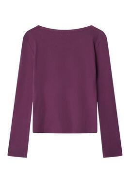 Top Pepe Jeans Avery granate para niña